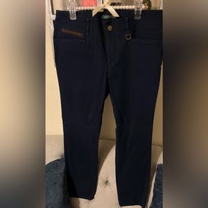 Ralph Lauren Women Navy Blue Pants; Size: 6; Used